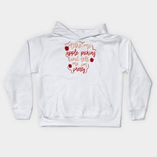 Apple Picking Kids Hoodie